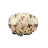 Gorro de Ducha Impermeable de Doble Capa Estampado Grande Engrosado para Adultos Mujeres Gorro de Baño para Ducha a Prueba de Aceite Protección del Cabello Cubierta para la Cabeza a Prueba de Polvo