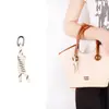 Venta Directa de Fábrica Bolso con Colgante de Cuentas de Madera Natural Cascabel de Pie de la Suerte Llavero Colgante Personalizado Creativo Tejido a Mano DIY