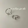 Anillo de moda Onihan de plata de ley S925 diseño de amor sentido de diseño con forma personalidad ins moda simple anillo versátil