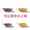 DIY Tanque de Peixes Pequeno Barco Modelo Ornamento Micro Paisagem Bonsai Flutuante na Água Mini Paisagismo Decoração Acessórios Lata