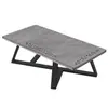 Mesa de Recepción Cuadrada para Balcón de Apartamento de Alquiler Moderno Mesa Baja Mesa de Té Comercial Mesa de Café para Apartamento Pequeño Sala de Estar Simple