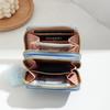 Mini Billetera Doble Cremallera 2024nuevo monederos Moda Bordado Pequeño Tarjetero Estudiante Felpa Bolso Pequeño para Mujer
