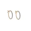 Brincos Europeus e Americanos Transfronteiriços Grandes de Círculo com Strass de 1,5mm, Brincos de Corrente com Garra Totalmente Diamantados, Sexy, Modernos e Únicos