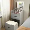Tocador Pequeño con Tapa abatible y Cajones de Almacenamiento Integrados Mesa Multifuncional Minimalista Moderna para Maquillaje y Almacenamiento de Mesita de Noche