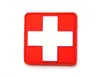 Productos de Exterior al por Mayor, Brazaletes de Velcro de PVC para Comercio Exterior, Parches de Moral de Rescate Médico Cruz Roja, Primeros Auxilios