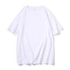 Camiseta básica masculina estilo Hong Kong, verão 2023, moderna, para adolescentes, combinando, cor sólida, manga comprida, casual, gola redonda, manga curta