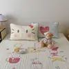 Colchoneta de látex de dibujos animados Clase A de tres piezas colchoneta de seda helada colchoneta refrescante colchoneta para aire acondicionado verano dormitorio colchoneta suave lavable a máquina