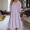 Transfronterizo 2026 Nuevo Otoño e Invierno Europeo y Americano Amazon Holgado Casual Forro Polar con Capucha Vestido de Manga Larga Ropa de Casa