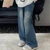 Conjunto de Outono 2026 para Meninas Nova Moda para Meninas Mais Velhas: Moletom com Meio Zíper e Letras para Primavera e Outono e Calça Jeans de Perna Larga