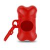 Venta al por mayor de fábrica dispensador de bolsas para excremento de perro con forma de hueso, bolsa de almacenamiento para bolsas de basura para mascotas, caja de almacenamiento para bolsas de inodoro para perros