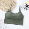 Top de tubo con espalda descubierta, ropa interior envolvente con tirantes ajustables y sin costuras, estilo celebridad de Internet 646, con hilo de color sólido, para mujer