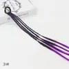 Cuerda para Trenzar el Cabello de Niña con Gradiente de Color Nuevo Seda de Alta Temperatura Bucle de Cabello Trenzado Hecho a Mano DIY Peluca Infantil