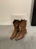 Versión de piel de oveja~interior marrón, botines con plataforma para mujer, nuevo estilo 2026, estilo Melard, vaquero occidental, jinete y botines Martin