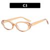 Armazón de gafas ovalado estilo coreano 2024 nuevo armazón de gafas de luz azul anti-moda cara pequeña se puede equipar con lente plana para miopía universidad