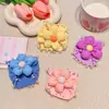 Anillo para el Cabello de Flor de Perla para Niñas Alta Elasticidad Sin Dañar el Cabello Cuerda para Recoger Cola de Caballo de Niñas Gomas Elásticas Escolares