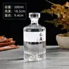 Botella Transparente para Licor de 500ml con Tapa para Licor Casero, Botella para Licor de Grano, Botella de Licor Vacía Sellada, Paquete de 0.5 kg