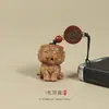 Madera de Durazno Doce Signos del Zodiaco Oveja, Caballo, Cerdo, Mono Llavero Colgante para Coche para Hombres y Mujeres, Amuleto de Llave del Año Zodiacal, Cadena para Teléfono