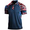 Estación Independiente de Comercio Exterior Explosiones Europeas y Americanas Camiseta de Verano para Hombre Sudadera con Cuello Campana de Manga Corta Suelta para Exteriores Camiseta POLOT