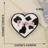 Etiqueta Bordada Original para Computadora Pegatinas de Bordado Corazón de Dibujos Animados Etiqueta de Tela en Inglés Parche Autoadhesivo Pegatinas Accesorios Accesorios Pegatinas de Tela