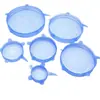 Tapa de Silicona Benhaida para Conservación Grado Alimenticio Cubierta Universal para Tazones Transparente Sellada Redonda para Sobras Tapa de Conservación para Refrigerador Molde