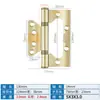 Cojinete de Bisagra de Acero Inoxidable 4 pulgadas 5 pulgadas para Puertas de Madera, Bisagra de No Apertura, Bisagra Plegable, Cadena de Suministro