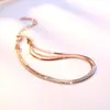 Pulsera de Hueso de Serpiente Dz de Venta Caliente Transfronteriza para Mujeres, Diseño de Nicho de Ins, Joyería de Mano Multicapa, Joyería Simple y de Alta Gama para Niñas