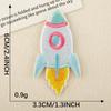 Etiqueta de Bordado a Computadora Insignia Serie Astronauta Accesorios de Ropa Autoadhesiva Cuenta de Mano DIY Parche Bordado Adhesivo de Tela Bordada