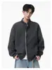 Abrigo de Lana Hombre Pareja Falso Dos Piezas Chaqueta de Commuting para Principios de Otoño Hombre Otoño e Invierno Casual Cuadros Holgado Versátil