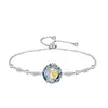 Pulsera de Árbol y Gema de Personalidad Dulce Caliente de Amazon Transfronteriza Caliente Todas las Combinaciones Moda Pulsera de Árbol y Gema