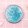 Espejo de Maquillaje Portátil de Doble Cara con Diseño de Arena Movediza, Espejo Pequeño para Regalo al por Mayor, Personalización