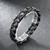 Pulseira Minimalista de Superfície Lisa em Estoque Tendência Galvanizado a Vácuo 18mm Redondo Polido Corrente Cubana Pulseira Masculina de Aço Inoxidável 304
