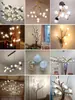 Colección de Accesorios DIY para Candelabro Portalámparas Mágico Frijol Mágico Transparente Esmerilado Cubierta de Concha Blanca Leche Bola Redonda G9 Pantalla de Lámpara de Cristal Completo