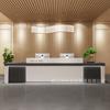 Recepção em Estilo Chinês Moderno Novo Balcão de Recepção para Empresa Balcão de Boas-Vindas para Hotel Centro de Saúde Balcão de Boas-Vindas para Salão de Beleza Bar Balcão de Caixa de Alto Nível