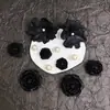 Accesorios para Zapatos Tipo Clog de Estilo Nuevo con un Toque de Alta Gama, Dijes Brillantes de Mariposa con Pedrería Estilo Ins, Hebilla Decorativa para Zapatos de Mariposa Negra y Blanca Oscura para DIY