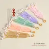 Pingentes de Borla DIY com Contas de Vidro Estilo Antigo para Acessórios Hanfu, Grampos de Cabelo de Rattan Artesanais, Enfeites