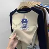 Top Masculino 2026 Novo Estilo Crianças Legal Bonito De Rong Camada Base Crianças de Médio a Grande Outono/Inverno Roupa Interna Escovada Cor Contrastante Manga Longa