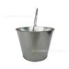Fabricante de Guangdong Cubo de Hierro Personalizado de 5L, Cubo de Hielo de Hierro, Cubo de Lata Redondo Galvanizado Creativo, Cubo Metálico Galvanizado