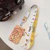Porta-cartão de identificação de estudante de desenho animado do Pokemon com cordão longo, porta-cartão de acesso anti-perda, porta-cartão Octopus