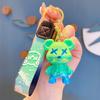 Llavero con forma de oso que cambia de color de dibujos animados, accesorio para pareja, llavero de coche, colgante para bolso, adornos, regalos pequeños creativos al por mayor
