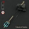 Ares Game Around Poseidon Trident Todo em Metal 22cm Ornamentos de Artesanato Modelo