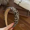 Diadema Coreana 2026 Nueva con Cabeza de Esponja y Estampado de Leopardo, Diadema de Moda Retro Francesa Accesorio Versátil para el Cabello