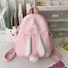 Mochila Escolar de Nuevo Estilo para Estudiantes de Secundaria y Universidad, Gran Capacidad, Sencilla y Versátil, Mochila Estudiantil de Moda con Orejas de Conejo