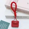 Huayang Bolsa Nueva Plaza Piel Sintética Mini Mochila Colgante Llave Joyería Accesorios Correa para Teléfono Móvil Billetera