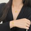 Loja de ouro com série de cobra de ouro conjunto feminino Vietnã ano do zodíaco cobra pingente pulseira brincos joias atacado