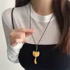 Cachorro Barista Travieso Lindo Collar Versátil Nuevo Cadena de Sudor para Mujer Diseño de Nicho Accesorios de Collar Tejido
