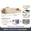 TongYute Milk Candy Clouds Sofá de couro estilo creme Sala de estar Internet Celebridade Luz Luxo Piano Tecla Camada superior Sofá de couro