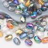 11*15mm Piedra Agujero Mediano Vidrio de Cristal Cuentas Sueltas DIY Joyería de Cuentas Zapatos y Ropa Accesorios Cadena de Teléfono Móvil Materiales para Hacer