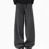 Calça de Moletom Xadrez Vintage Resistente para Homens, Verão 2026, Calça Casual Solta de Perna Reta, Estilo Masculino, Cores em Estoque, Pedido Completo