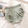 Algodão puro sem costura grafeno virilha cintura alta quadril levantamento barriga contração roupa interior feminina borda de renda quadril levantamento cintura modelagem cuecas