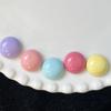 Accesorios de frijoles de color caramelo de color semicircular para horquilla DIY, tocado, accesorios hechos a mano con pegamento de crema, venta al por mayor